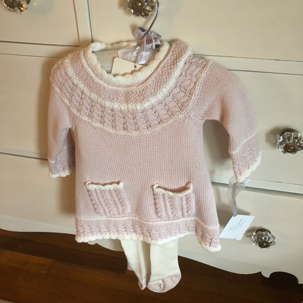 Baby girl 3 piece knit dress